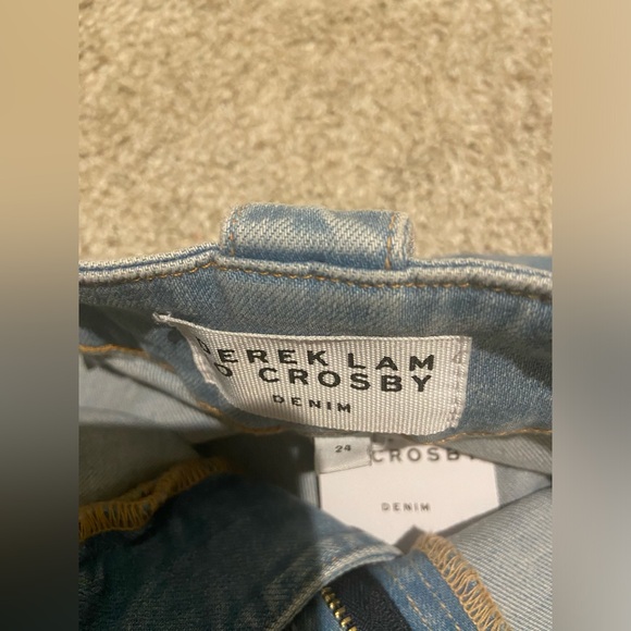 Derek Lam 10 Crosby robertson crop flare jeans in dover light - Picture 10 of 11